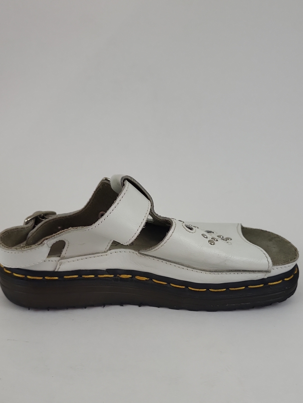 Vintage 90s White Dr. Martens Dunnet Flower Slingback Sandals Size 7 - Picture 13 of 16